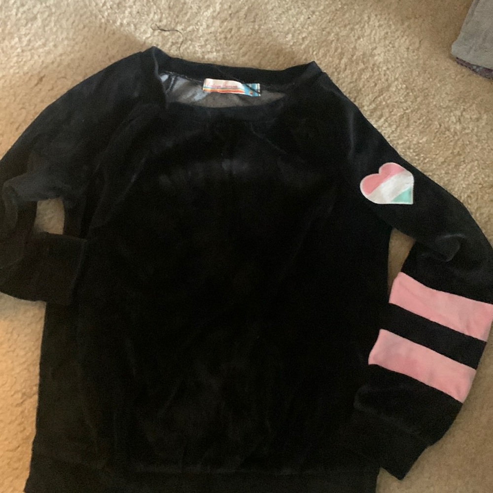 Black velvet kid size medium